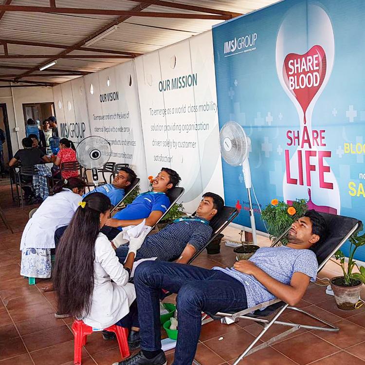 Blood Donation program in association with Red Cross